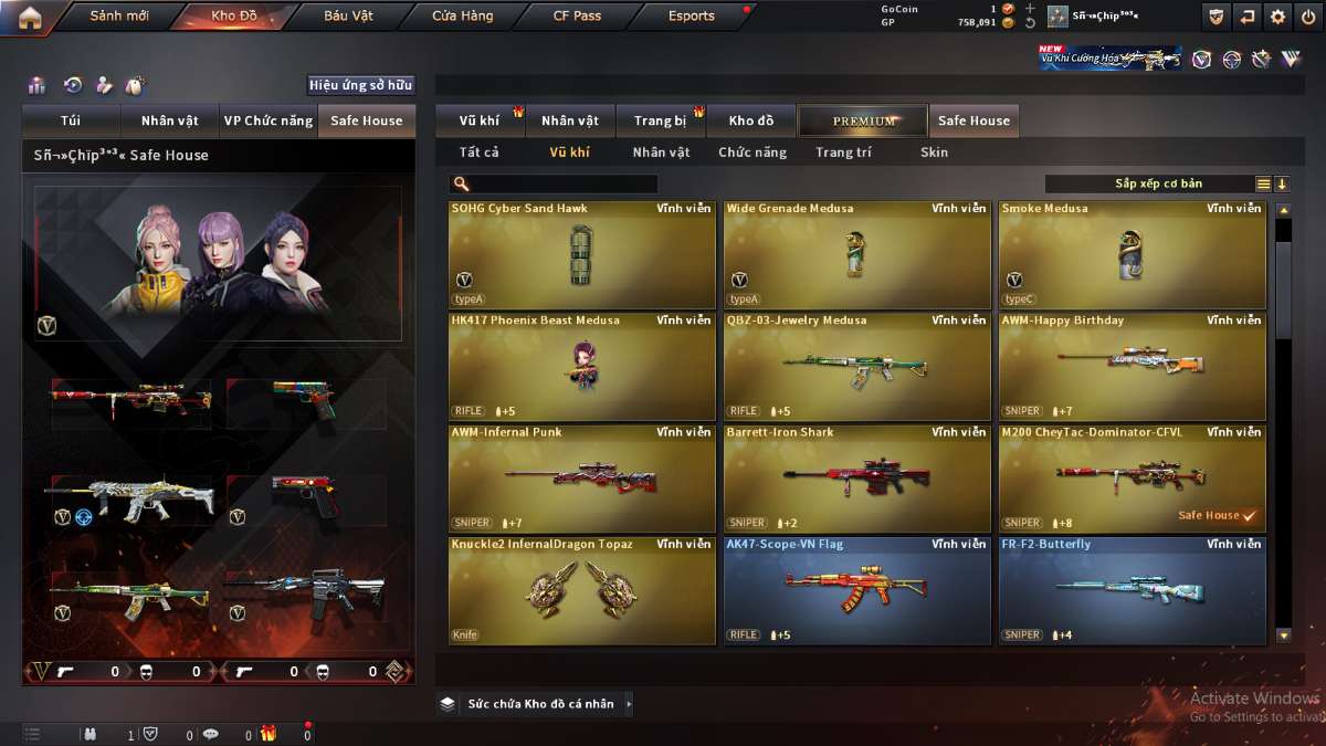 shop acc cf uy tin gia re
